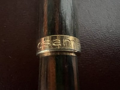 🔴 OSAMA penna sfera lacca Beverly e cromata pulsante a scatto scrive vintage