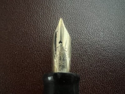 🔴 ASTURA penna stilografica verde celluloide pennino ORO 14 kt scrive vintage