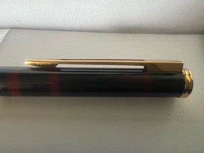 🔴 WATERMAN penna sfera lacca Gentleman marmorizzata laminati oro scrive