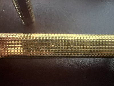 🔴 CARTIER penna sfera Trinity Godron placcata oro iniziali MC con astuccio