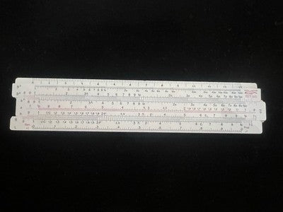 🔴 KOH-I-NOOR N 612 Rietz Lineal-Rechner KOMPLETTE Vintage-Zeichnung 