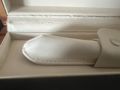 Tibaldi Schachtel Box Stift Bentley Leder Schwarz Holz Wurzelholz Tür Stifte C