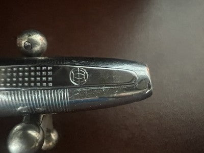 🔴 UNIVERSAL penna stilografica nera con pistone scrive vintage 1940