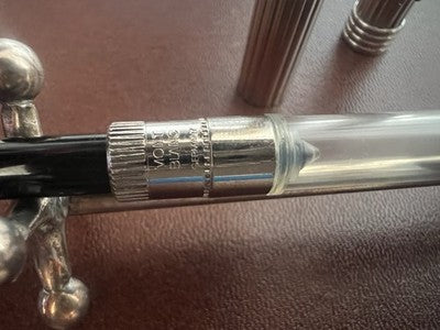 🔴 DIOR Füllfederhalter, 925er Silber, Montblanc Goldfeder, M 31312 CD, NOS 