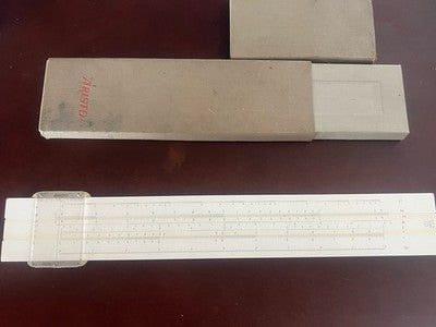 🔴 Regolo calcolatore ARISTO 929 PROFESSIONALE grande con custodia vintage