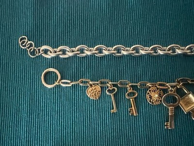 🔴 Bracciali bigiotteria con charms e ciondoli vintage N.6