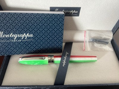 Montegrappa Stylo-Plume Stylo à Plume 1912 Tricolore Blanque Rouge Vert Italie