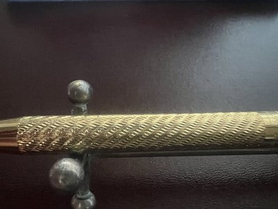 🔴 SHEAFFER penna sfera placcata oro ceselli bassorilievi astuccio vintage
