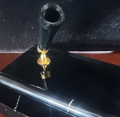 Omas Sphere Penholder Base Glass Smoke Omassfera Desk Vintage 