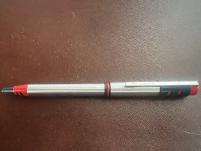 Auretta Stylo-Plume Sphère par Aurora Club Chrome Rouge Et Bleu Écrit Rétro 70