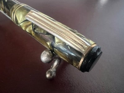 Nettuno Pen Fountain Pen Celluloid Docet Pen Gold Flexible Vintage