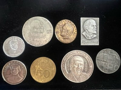 🔴 MEDAGLIE Leonardo Da Vinci Verdi Casserini Pérez Lenin America URSS Lotto 6