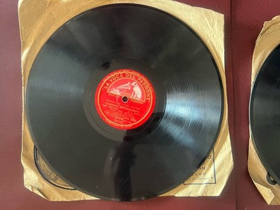 🔴 Dischi LA VOCE del PADRONE 78 giri ceralacca Tito Schipa Guardame grammofono