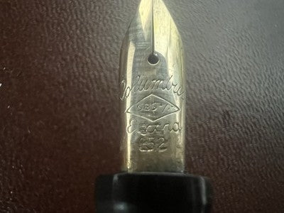 Columbus Stylo-Plume Stylo à Plume Bureau Extra 21 Piston Or 14 Vintage