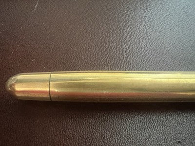 🔴 OMEGA penna stilografica SUPER NOVA placcata pennino ORO 14K scrive vintage