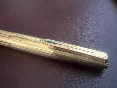 Aurora Stylo-Plume Stylo à Plume Et Sphère 98 Or F Scrivono Plaqué Vintage