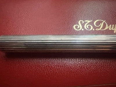 🔴 DUPONT penna stilografica ARGENTO 925 pennino ORO 18 carati no cappuccio