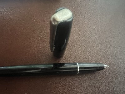 Auretta Pen Fountain Pen Black By Aurora With Cartridges Vintage 1970 P