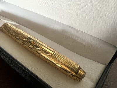 Worldman Pen Fountain Pen Splaccata Gold Rare Vintage