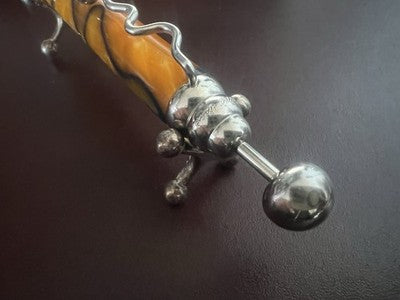 Jean Pierre Lepine Stift Kugel Zig Zag Marmoriert Schreibt Paris Vintage 