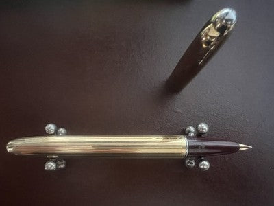 🔴 AURORA penna stilografica 88 Duo Cart placcata oro PRIMA GENERAZIONE vintage