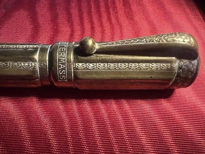 🔴 VAITERMASS penna stilografica retrattile pennino ORO 14KT vintage
