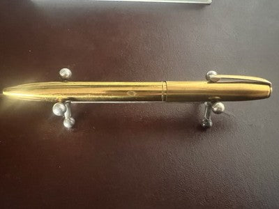 🔴 NORMAN G penna sfera metallo massiccio a scatto rara USA vintage