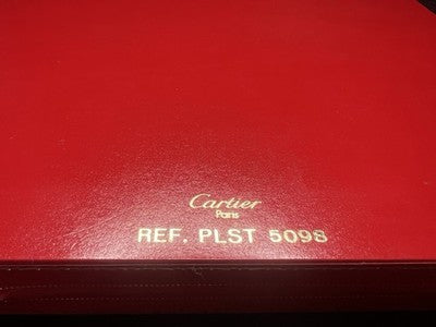 🔴 CARTIER Panthère Uhren-Schmuckkästchen REF. PLST 5098 Vintage ORIGINAL 