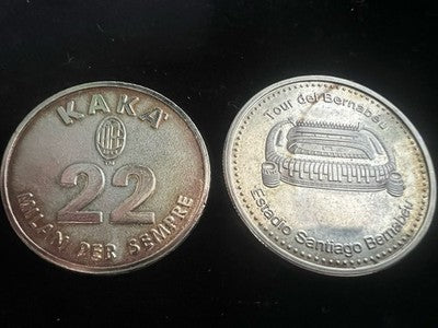 🔴 Medaglie sportive Kaká Milan Tour Bernabéu Real Madrid Lotto 4