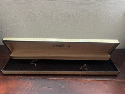 🔴 CERTINA box scatola orologio polso uomo cofanetto custodia vintage