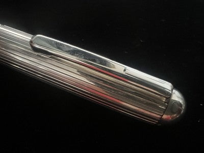 🔴 LECCE PEN penna stilografica ARGENTO 925 MASSICCIO iridium M forte peso