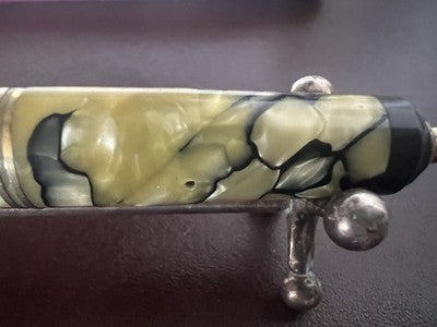 Tibaldi Stift Füllfederhalter Bruchsicher Zelluloid Feder Gold Flex Vintage