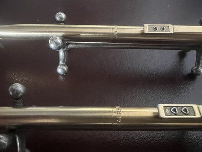 🔴 PAPERMATE penna sfera e matita dorata satinata Made in USA scrivono vintage