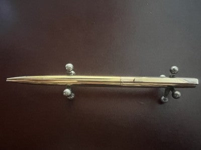 🔴 OMAS penna sfera dorata metallo lucido Italy scrive vintage anni ‘70