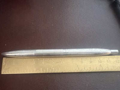 🔴 PELIKAN penne sfera ARGENTO 925 a righe pulsante a scatto scrive con astuccio