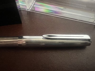 Aurora Stylo-Plume Sphère 98 Chrome Spline Bit Écrit L'Italien Vintage 