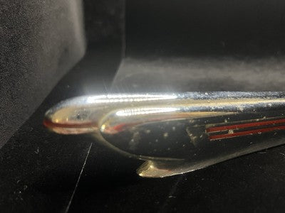 Red Vintage American Car Hood Radiator Mascot Speed Emblem