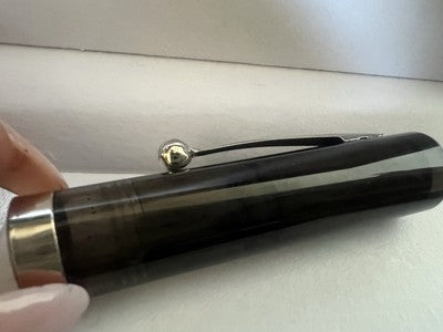 🔴 SHEAFFER penna stilografica grigia a cartuccia pennino F No Nonsense vintage