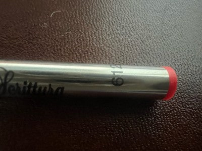 🔴 DELTA refill penna roller inchiostro ROSSO 612 2 PEZZI ricarica ricambio