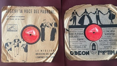 🔴 Dischi LA VOCE del PADRONE 78 giri ceralacca Tito Schipa Guardame grammofono