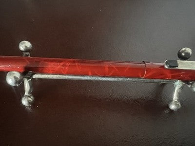 Stylo À Bille OMAS Laque Rouge Cap À Cliquet Vintage 