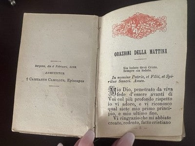 🔴 Libro di preghiere La Via del Paradiso del 1892 mosaico effetto madreperla