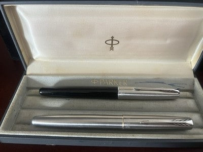 🔴 PARKER penna stilografica e sfera refill roller Frontier scrivono