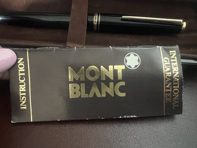 🔴 MONTBLANC 221 stilografica pistone pennino oro 14K garanzia vintage '60 NOS