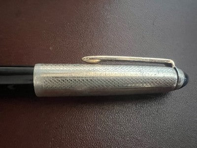 ERO Stylo À Plume Noir À Piston Nib F Écrit Vintage