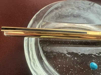 Dupont Silver Solid 925 Ballpoint Pen Writes With Warranty Case