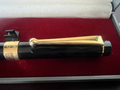 Andre' Denis Stylo-Plume Stylo à Plume Laque Noire 8 Avec Cartouches 