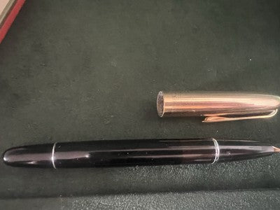 Aurora Pen Fountain Pen 88K Eagle Plated Pen Gold Ef Vintage 2072599