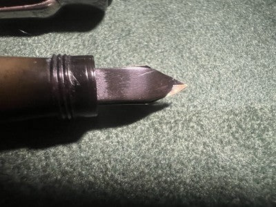 🔴 WATERMAN'S penna stilografica retrattile ebanite 121/2 funziona vintage A
