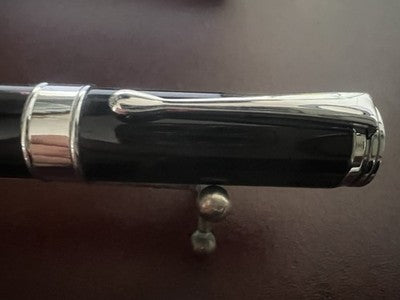 🔴 MONTEVERDE penna sfera lacca nera Power Bank lunghezza 14,5 cm